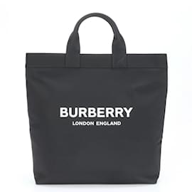 Burberry-Burberry Black Nylon Tote Bag-Black