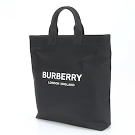 Burberry-Burberry Black Nylon Tote Bag-Black