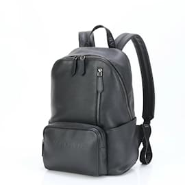 Bulgari-Bvlgari Black Leather Backpack-Black