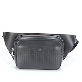 Alfred Dunhill-Dunhill Leather Body Bag-Black