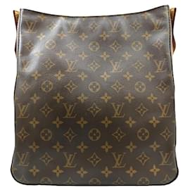Louis Vuitton-Bolsa de Ombro Monogram Looping GM da Louis Vuitton-Marrom