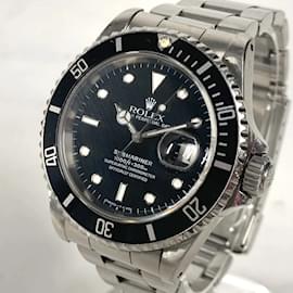 Rolex-Rolex 16610 Submariner Date Men's Watch-Black,Silvery