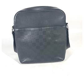 Louis Vuitton-Louis Vuitton Damier Infini Pochette District Bag-Black,Other