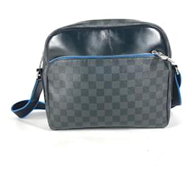 Louis Vuitton-Bolsa Dayton PM Damier Graphite Louis Vuitton-Preto,Azul
