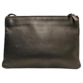 Céline-Celine Trio Large Shoulder Bag-Black