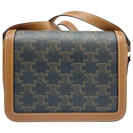Céline-Celine Teen Triomphe Shoulder Bag-Brown