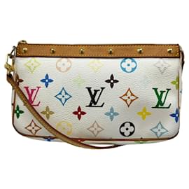 Louis Vuitton-Pochette Acessórios Monograma Multicolorido Louis Vuitton-Branco,Multicor