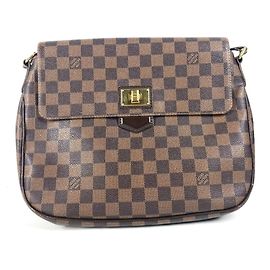 Bolsa transversal Louis Vuitton Damier Buzace Roseberry Marrom Damier ebene