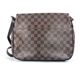 Louis Vuitton-Bolsa transversal Louis Vuitton Damier Buzace Roseberry-Marrom,Damier ebene