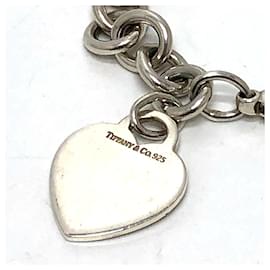 Tiffany & Co-Pulseira de bangles com tag Retorno ao Coração Tiffany-Prata