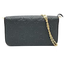 Louis Vuitton-Bolsa de Ombro Pochette Felicie Louis Vuitton-Preto