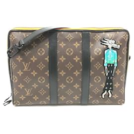 Louis Vuitton-Louis Vuitton Monogram Keepall Pouch Handbag-Brown,Monogram