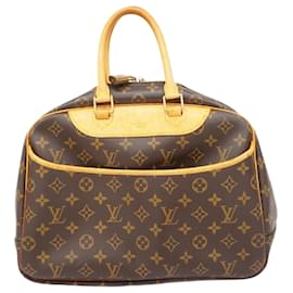 Louis Vuitton-Bolsa Deauville Monogram Louis Vuitton-Marrom