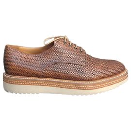 Derbies Colisee De Sacha en cuir tressé marron Marron