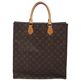 Louis Vuitton-LOUIS VUITTON Sac Plat Monograma Bolsa de Mão M51140 LV Auth BA872-Monograma