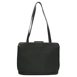 Céline-CELINE Shoulder Bag Leather Green Gold Auth fm4450-Golden,Green
