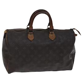Louis Vuitton-LOUIS VUITTON Bolsa de Mão Monogram Speedy 35 M41524 LV Auth hk2311-Monograma