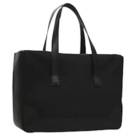 Céline-CELINE C Macadam Canvas Hand Bag Black Auth sw212-Black
