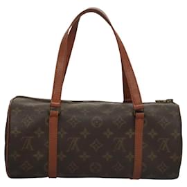 Louis Vuitton-LOUIS VUITTON Monogram Papillon 30 Bolsa de Mão M51385 LV Auth MY325-Monograma