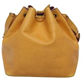 Louis Vuitton-LOUIS VUITTON Epi Petit Noe Bolsa de Ombro Amarela M44109 LV Auth MY367-Amarelo