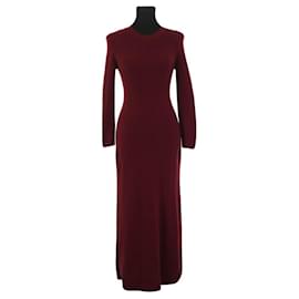 SéZane-Wool dress-Dark red