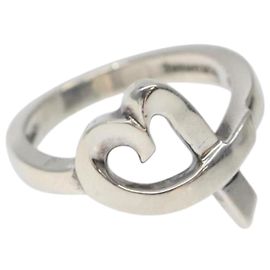 Autre Marque Anillo Loving Heart TIFFANY&Co. de plata Ag925 Auth MY240 Plata
