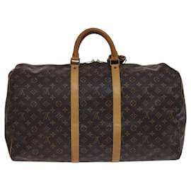Louis Vuitton-LOUIS VUITTON Monogram Keepall 50 Bolsa Boston M41426 LV Auth EC159-Monograma