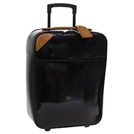 Louis Vuitton-LOUIS VUITTON Monogram Vernis Pegas 45 Suitcase Amarante M91277 LV Auth MY187-Dark red