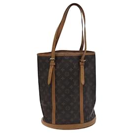 Louis Vuitton-LOUIS VUITTON Bolsa de Ombro Monogram Bucket GM M42236 LV Auth hk2298-Monograma