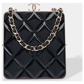 Chanel-CHANEL Black Leather Bag - 102601-Black