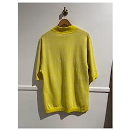 Hermès-HERMES T-shirts T.International XL Cotton-Yellow