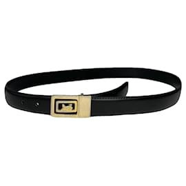 Céline-CELINE Belts T.cm 95 Leather-Black