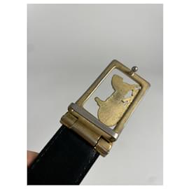 Céline-CELINE Belts T.cm 95 Leather-Black