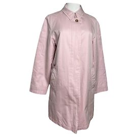 Abrigo de algodón rosa Camden de Burberry Rosa