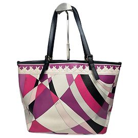 Sac à main en cuir vintage Emilio Pucci Multicolore