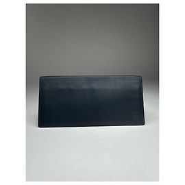 Vintage Givenchy Leather ID Holder Marine Navy blue