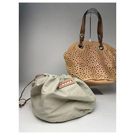 Bolsa de couro vintage Marni marrom Marrom