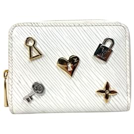 Louis Vuitton-Louis Vuitton Love Lock Zippy Coin Purse-White