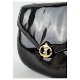 Céline-Patent leather shoulder bag-Black