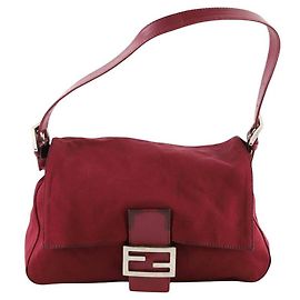 Fendi Bolso de hombro Mamma Baguette burdeos Burdeos