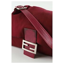 Fendi-Mamma Baguette shoulder bag-Dark red