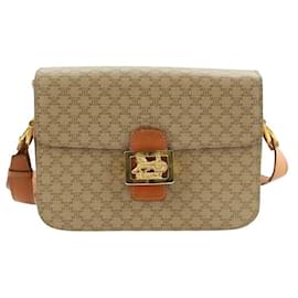 Céline-Leather shoulder bag-Beige