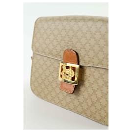 Céline-Leather shoulder bag-Beige