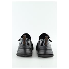 Louis Vuitton-Leather loafers-Black