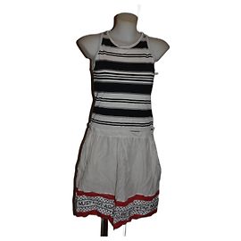 Moschino Cheap And Chic Sonderedition Kleid aus Baumwolle Größe 40 Mehrfarben