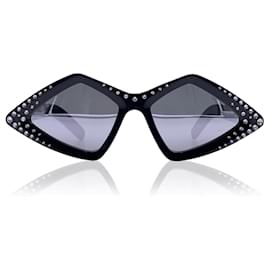 Gucci-Black Frame Rhinestones GG0496S Sunglasses 59/18 145mm-Black