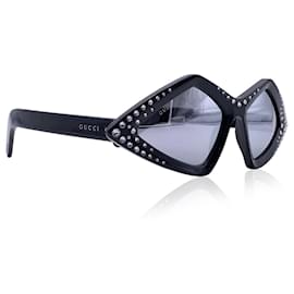 Gucci-Black Frame Rhinestones GG0496S Sunglasses 59/18 145mm-Black