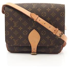 Louis Vuitton-Bolsa de Ombro Cartouchiere GM Louis Vuitton M51252-Marrom