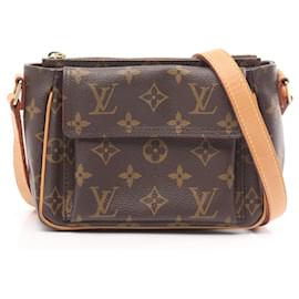 Louis Vuitton-Bolsa de Ombro Louis Vuitton Monogram Vivacite PM M51165-Marrom