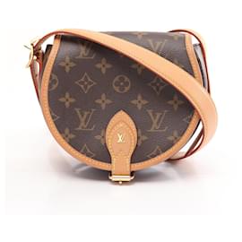 Louis Vuitton-Bolsa de Ombro Tambourin Monogram Louis Vuitton M44860-Marrom